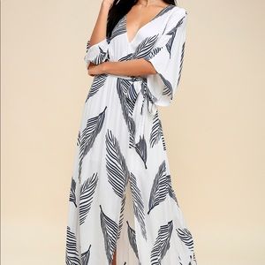 Lulu’s kimono style maxi dress